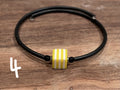 Bracelet - rubber w/striped square