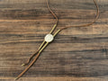 Necklace - boho brass & stone