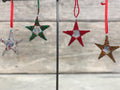 Wire and bead star ornament