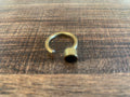 Ring  - brass small horn