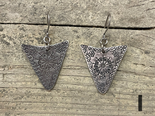 Hilltribe Silver Stamped Earrings - MANY STYLES