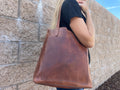 Leather Tote - Open style