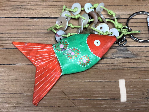 Keychain - Paper Mache Fish