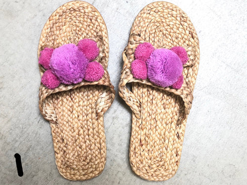 Hyacinth pom pom sandals size 37/38 - Women's 7-7.5
