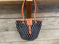 Basket purse - navy med shoulder bag