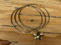 Bracelets - brass with charms flower